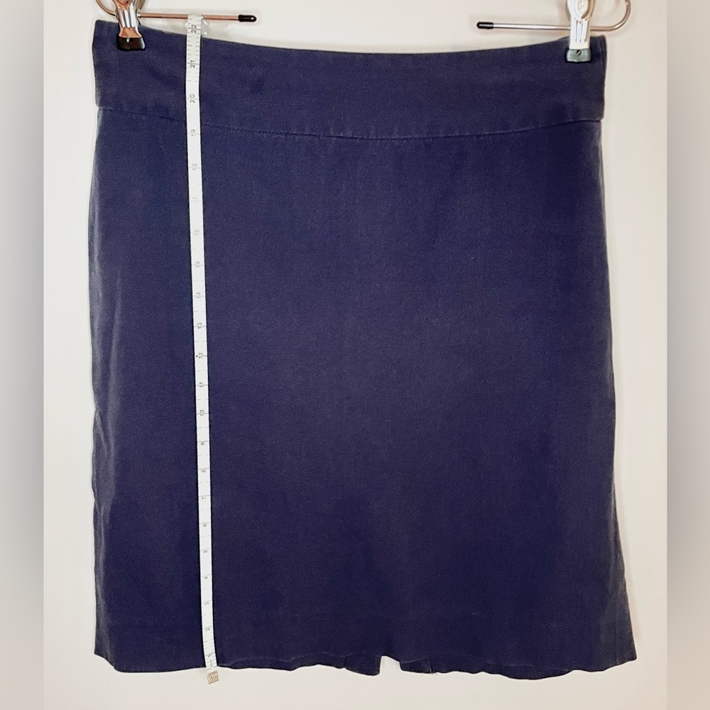 Navy Classic Pencil Skirt | Size 8 | Comfort Stretch | Banana Republic